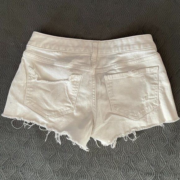Express White Denim Shorts - Picture 3 of 5